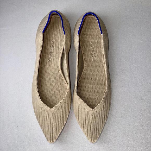 Rothy's Shoes - Rothy’s Khaki The Point II Slip-On Shoes Size 9.5